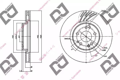 Тормозной диск DJ PARTS BD1121